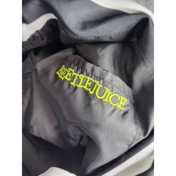 Beetlejuice Blazer Men Sz XXL Striped Black White Costume Cosplay Gothic Fun - Picture 8 of 9